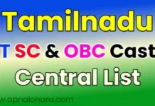 caste list in tamilnadu - obc caste list tamil nadu, sc caste list tamilnadu, st caste list tamil nadu