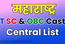 maharashtra caste list, महाराष्ट्र की जातियां की सूची, maharashtra obc caste list, maharashtra sc caste list, maharashtra st caste list